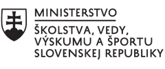 logo - Ministerstvo školstva, vedy, výskumu a športu Slovenskej republiky